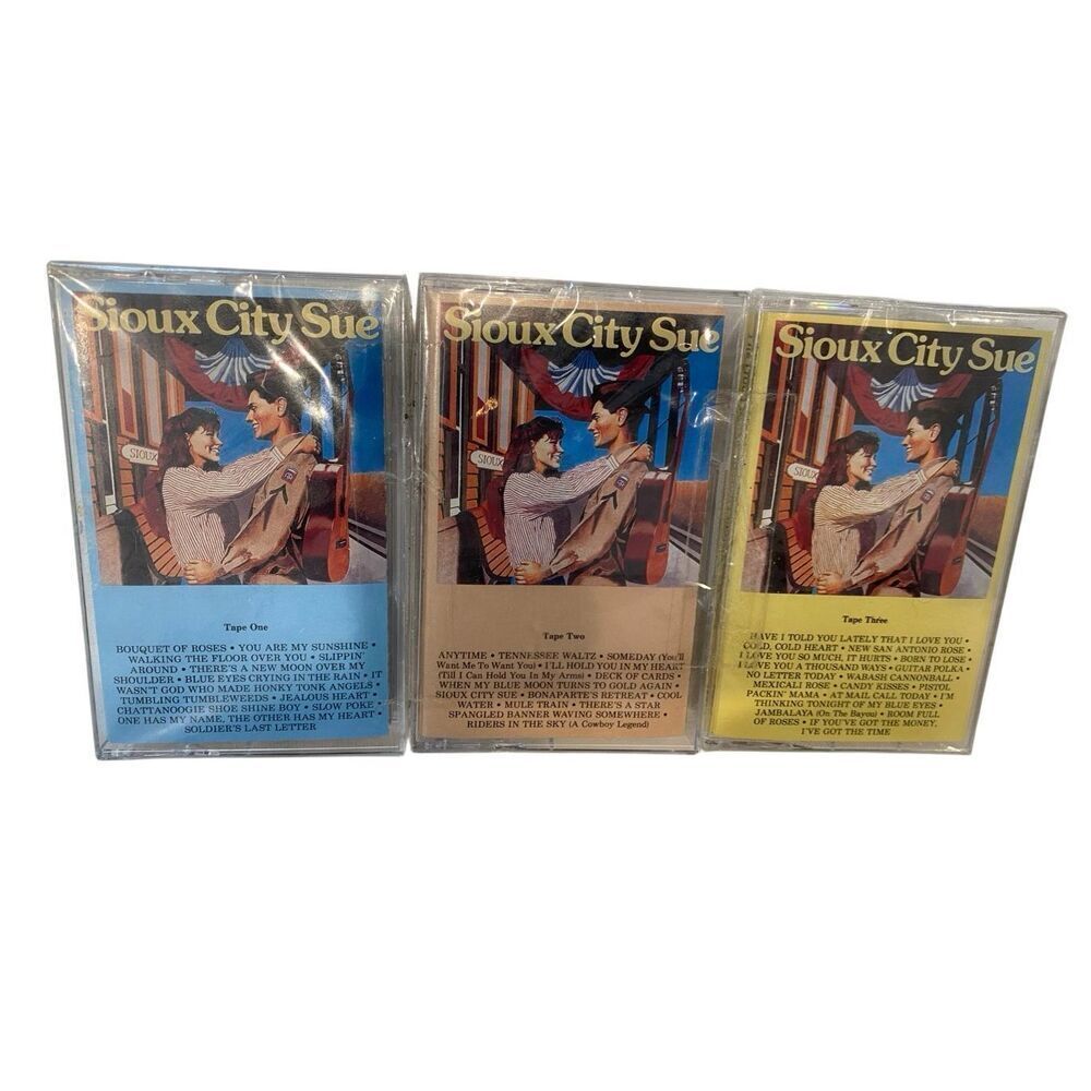 Sioux City Sue Cassette Tape Lot 3 Country Compilation RCA BMG New Sealed Set